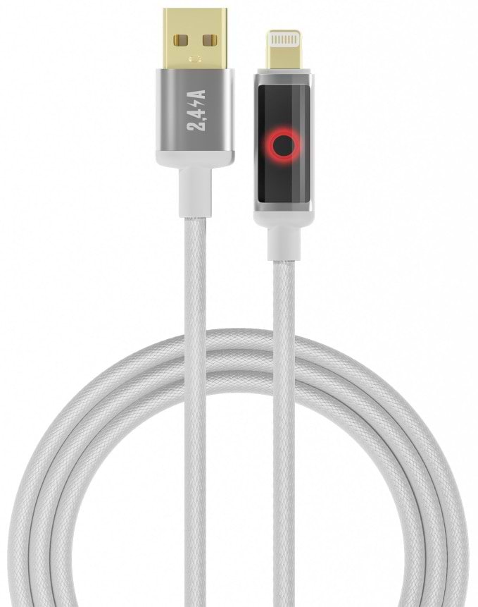 Кабель YOKI SMART PULSE to iP 2,4A 1.2m White (SM33)